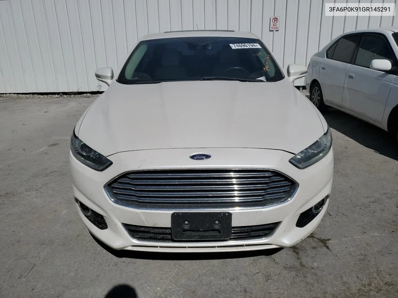 2016 Ford Fusion Titanium VIN: 3FA6P0K91GR145291 Lot: 74090194