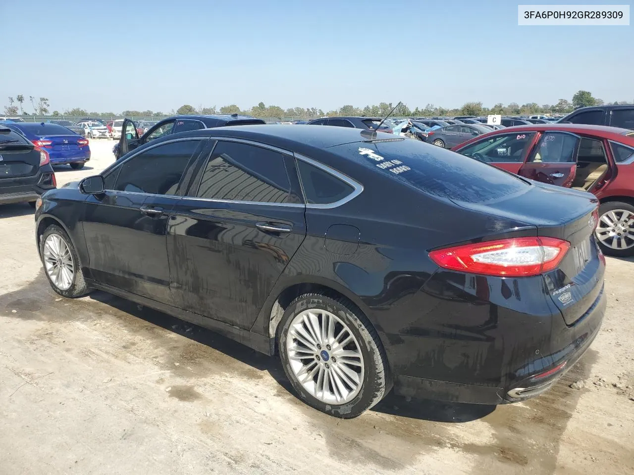 2016 Ford Fusion Se VIN: 3FA6P0H92GR289309 Lot: 74529874