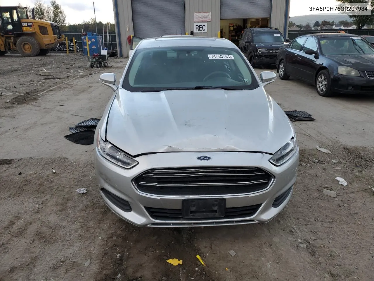 2016 Ford Fusion Se VIN: 3FA6P0H76GR207984 Lot: 74750754