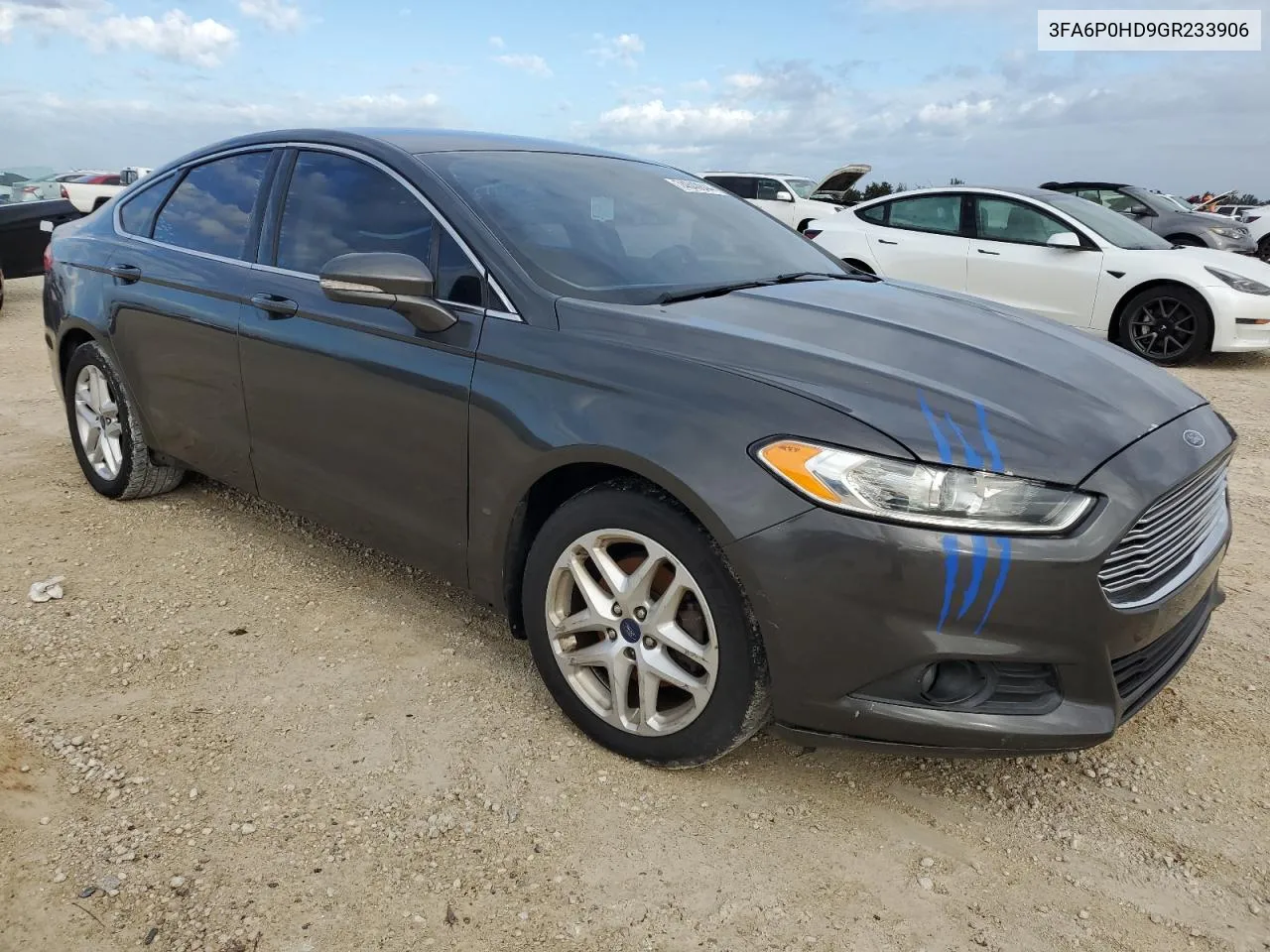 2016 Ford Fusion Se VIN: 3FA6P0HD9GR233906 Lot: 74840844