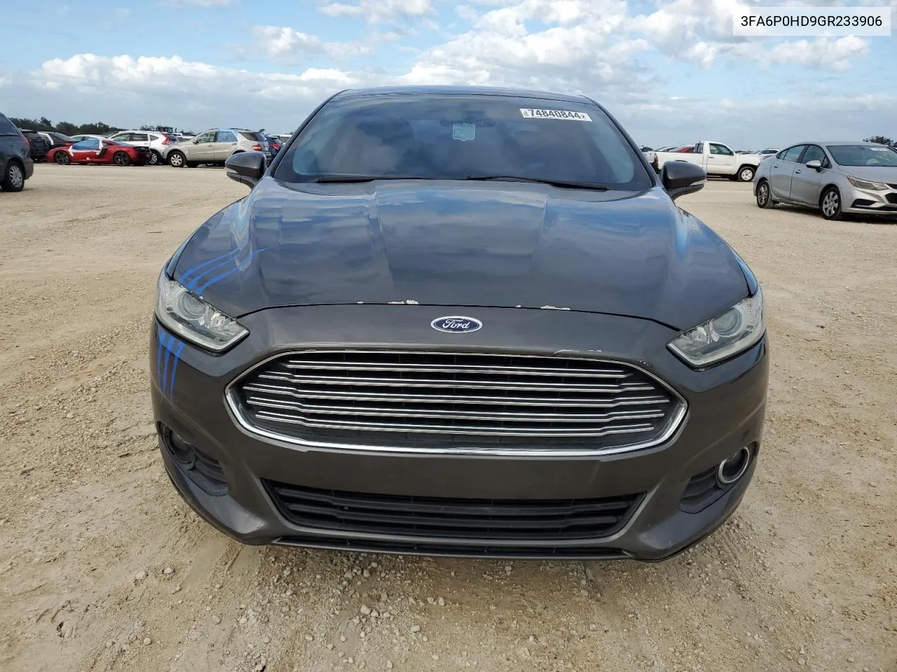 2016 Ford Fusion Se VIN: 3FA6P0HD9GR233906 Lot: 74840844