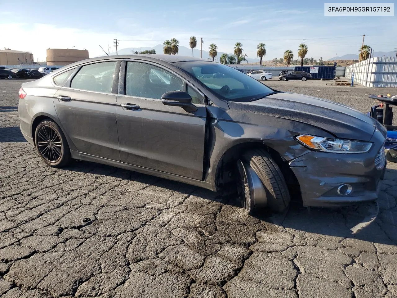 2016 Ford Fusion Se VIN: 3FA6P0H95GR157192 Lot: 75014624