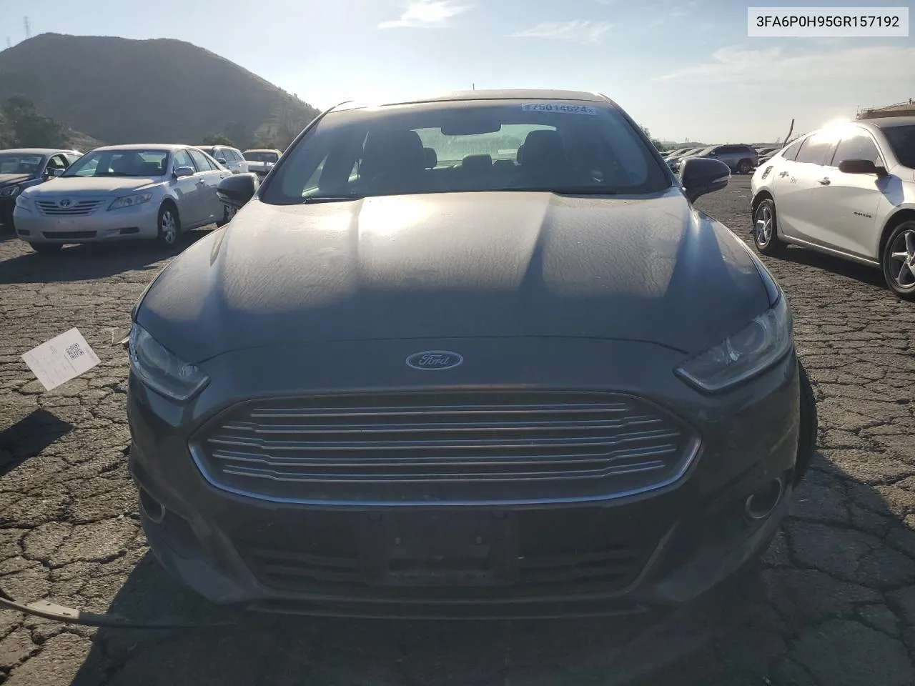 2016 Ford Fusion Se VIN: 3FA6P0H95GR157192 Lot: 75014624