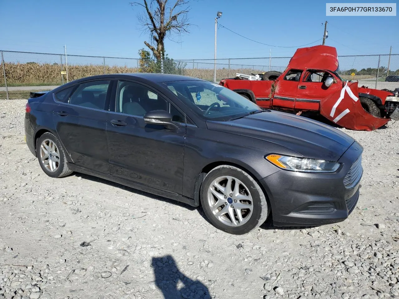 2016 Ford Fusion Se VIN: 3FA6P0H77GR133670 Lot: 75307454