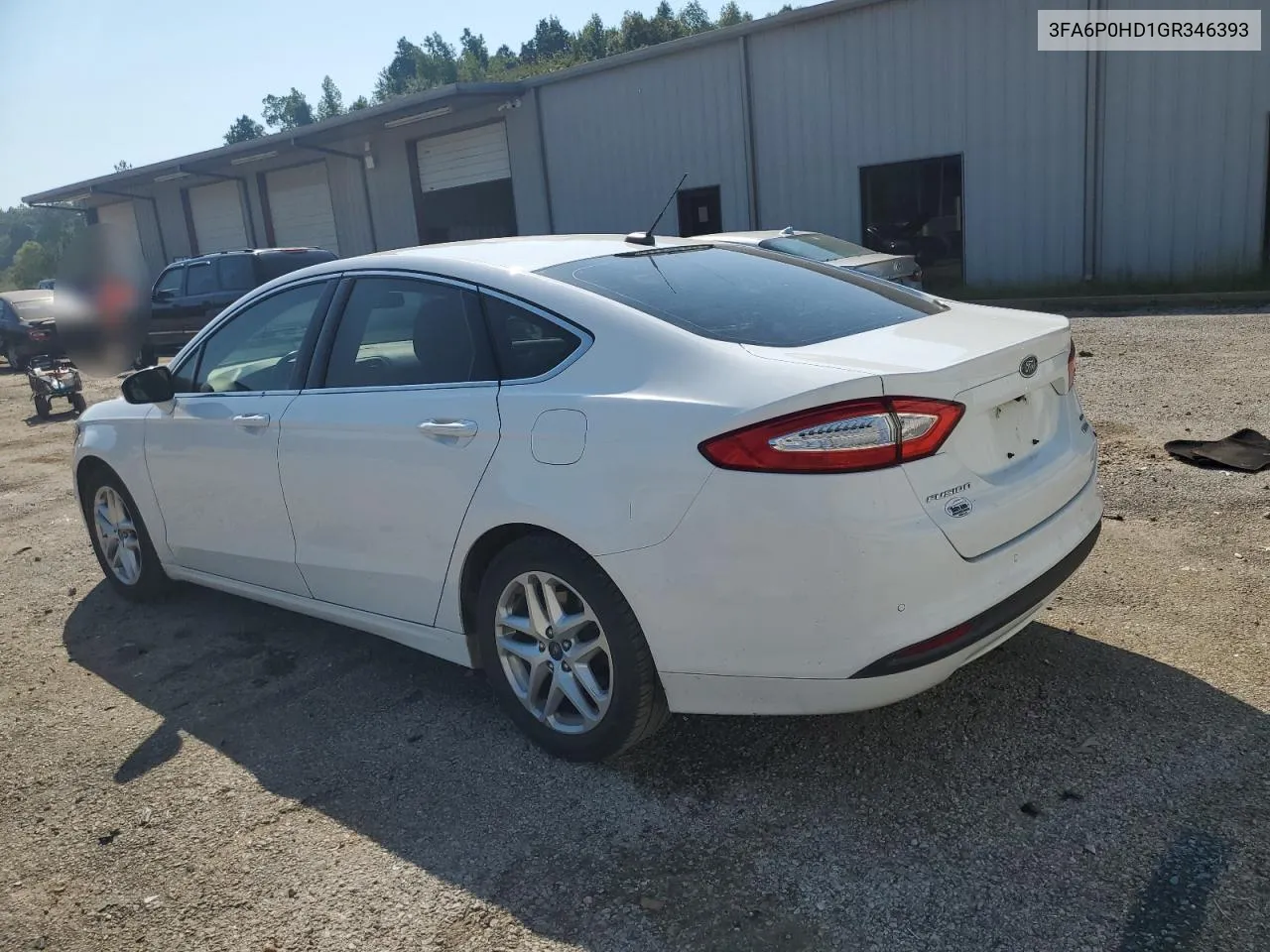 2016 Ford Fusion Se VIN: 3FA6P0HD1GR346393 Lot: 75459594