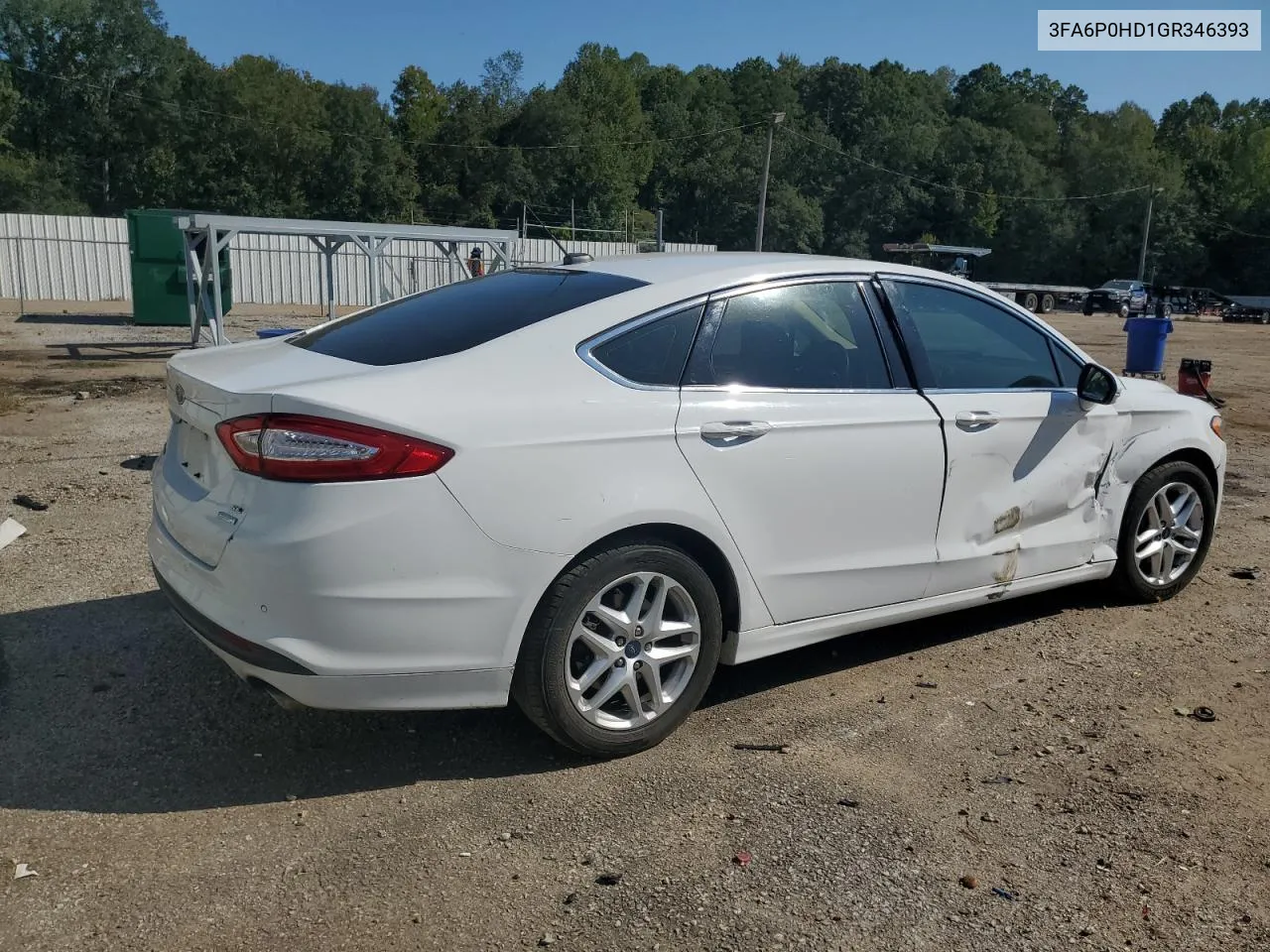 3FA6P0HD1GR346393 2016 Ford Fusion Se