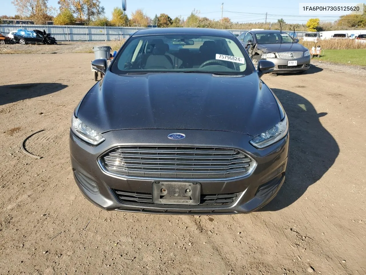 2016 Ford Fusion Se VIN: 1FA6P0H73G5125620 Lot: 75796824