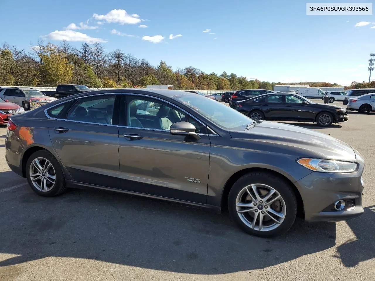 2016 Ford Fusion Titanium Phev VIN: 3FA6P0SU9GR393566 Lot: 75919854