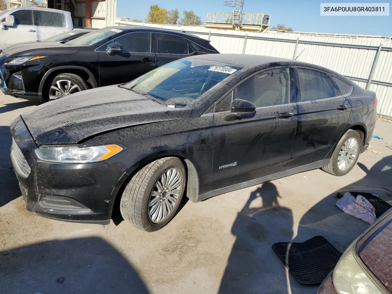 3FA6P0UU8GR403811 2016 Ford Fusion S Hybrid