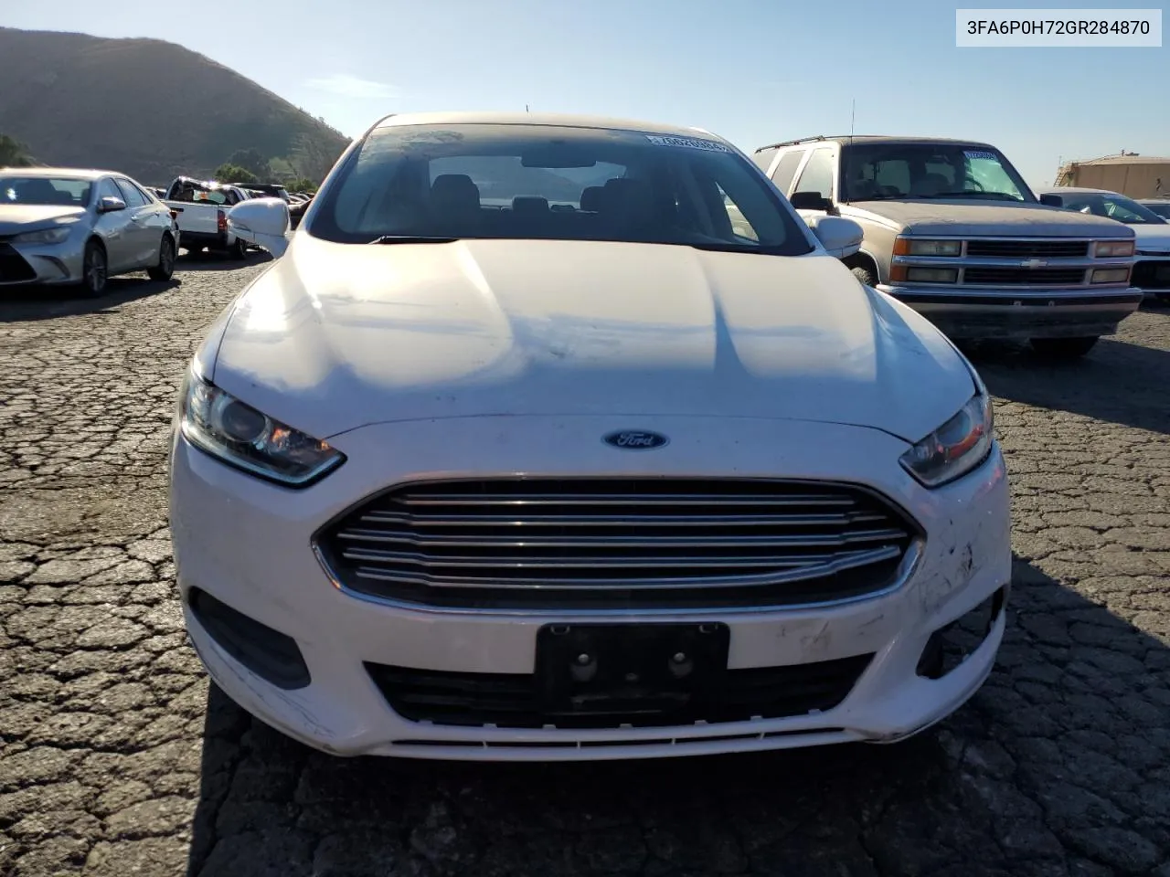 2016 Ford Fusion Se VIN: 3FA6P0H72GR284870 Lot: 76626984