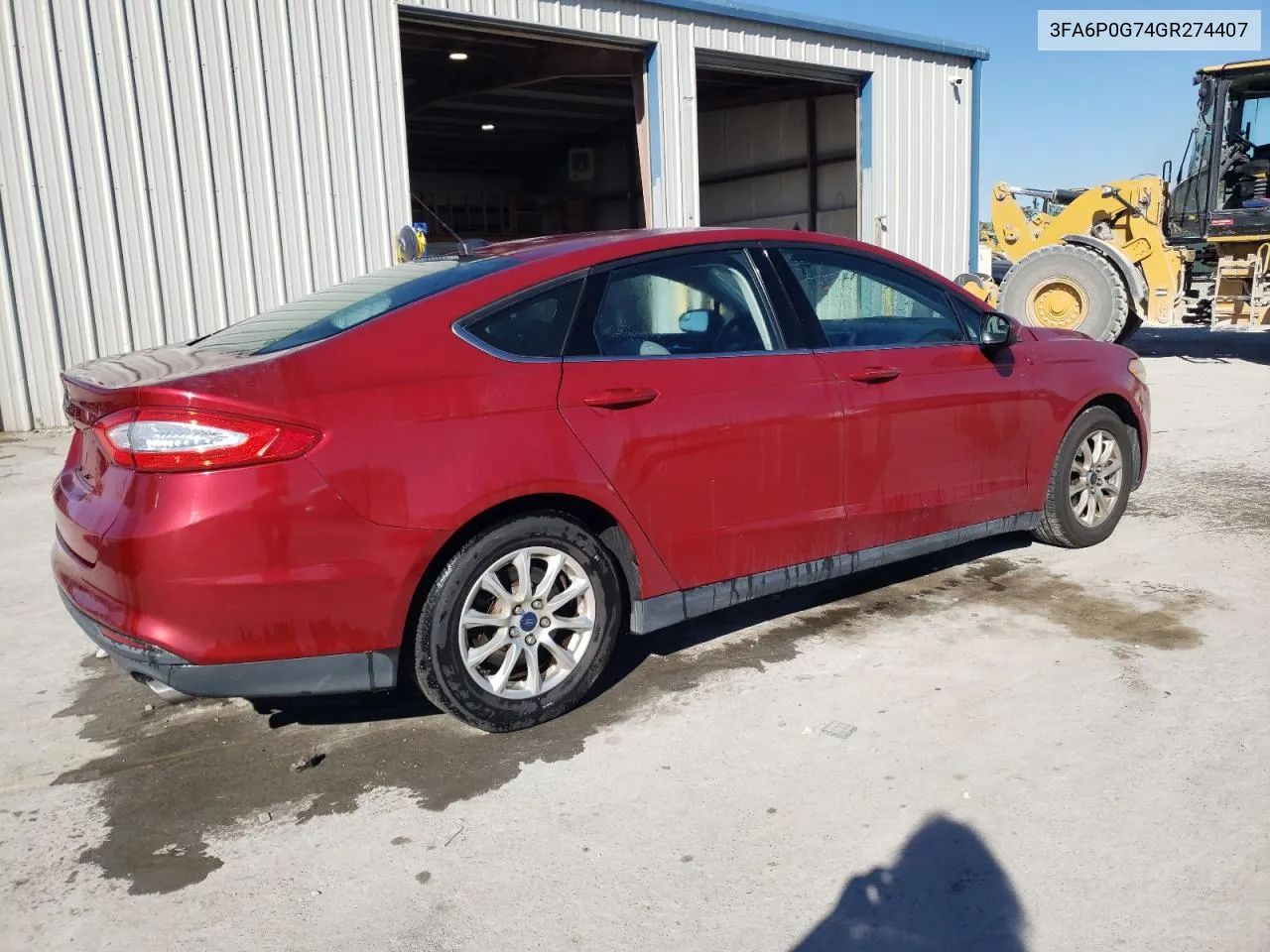 2016 Ford Fusion S VIN: 3FA6P0G74GR274407 Lot: 77222054