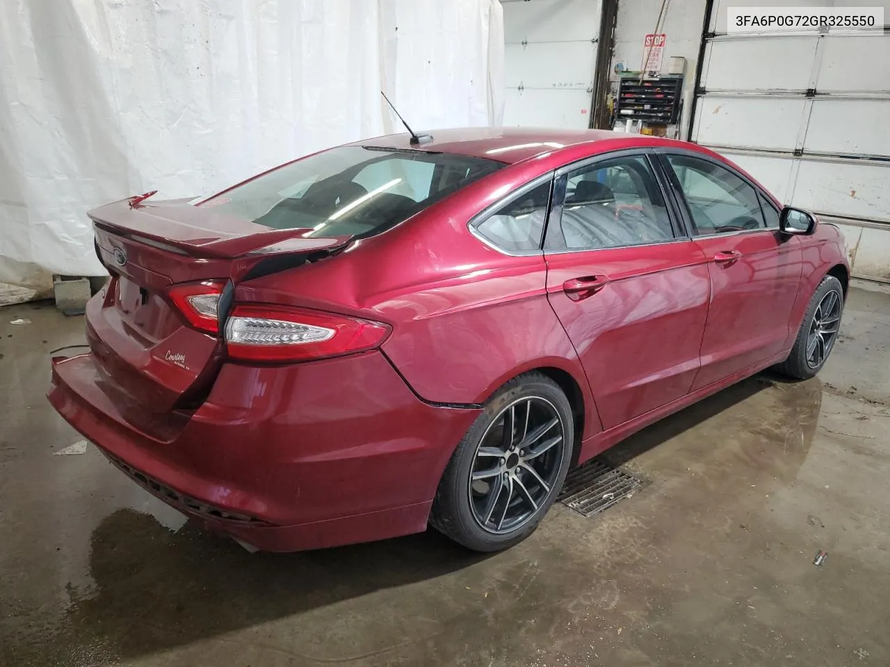 2016 Ford Fusion S VIN: 3FA6P0G72GR325550 Lot: 77278294