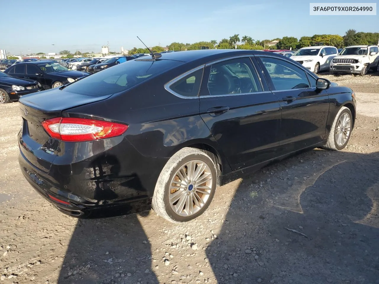 2016 Ford Fusion Se VIN: 3FA6P0T9XGR264990 Lot: 77706134