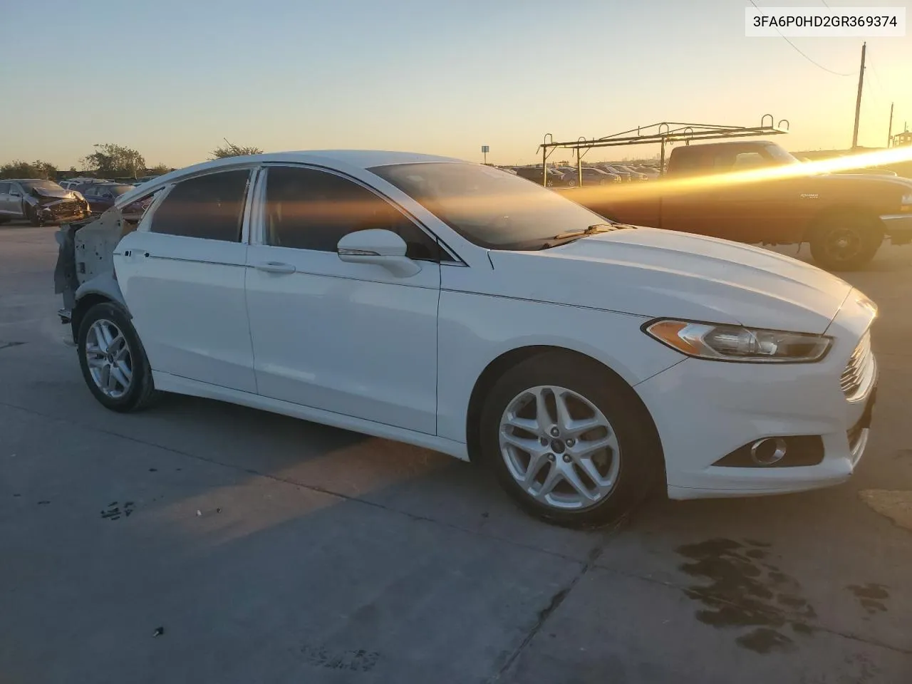 2016 Ford Fusion Se VIN: 3FA6P0HD2GR369374 Lot: 77766694