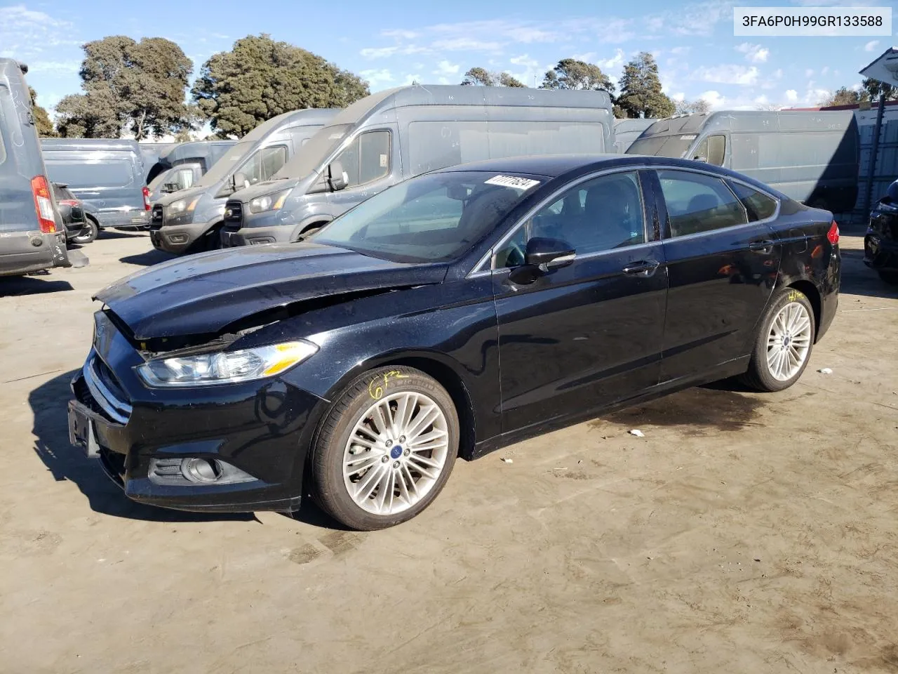 2016 Ford Fusion Se VIN: 3FA6P0H99GR133588 Lot: 77771624