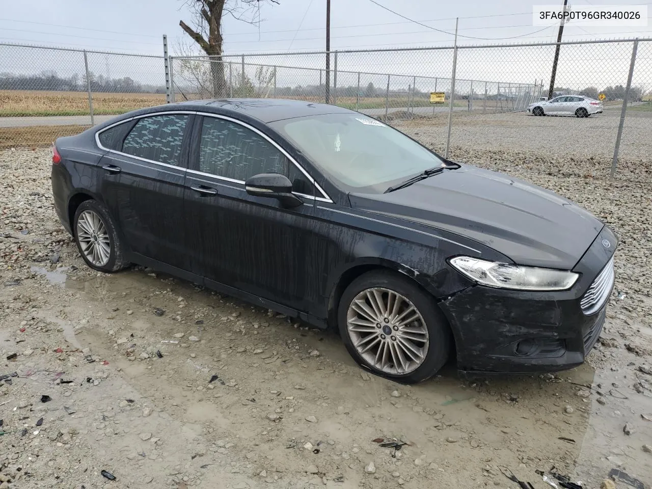 2016 Ford Fusion Se VIN: 3FA6P0T96GR340026 Lot: 77839554