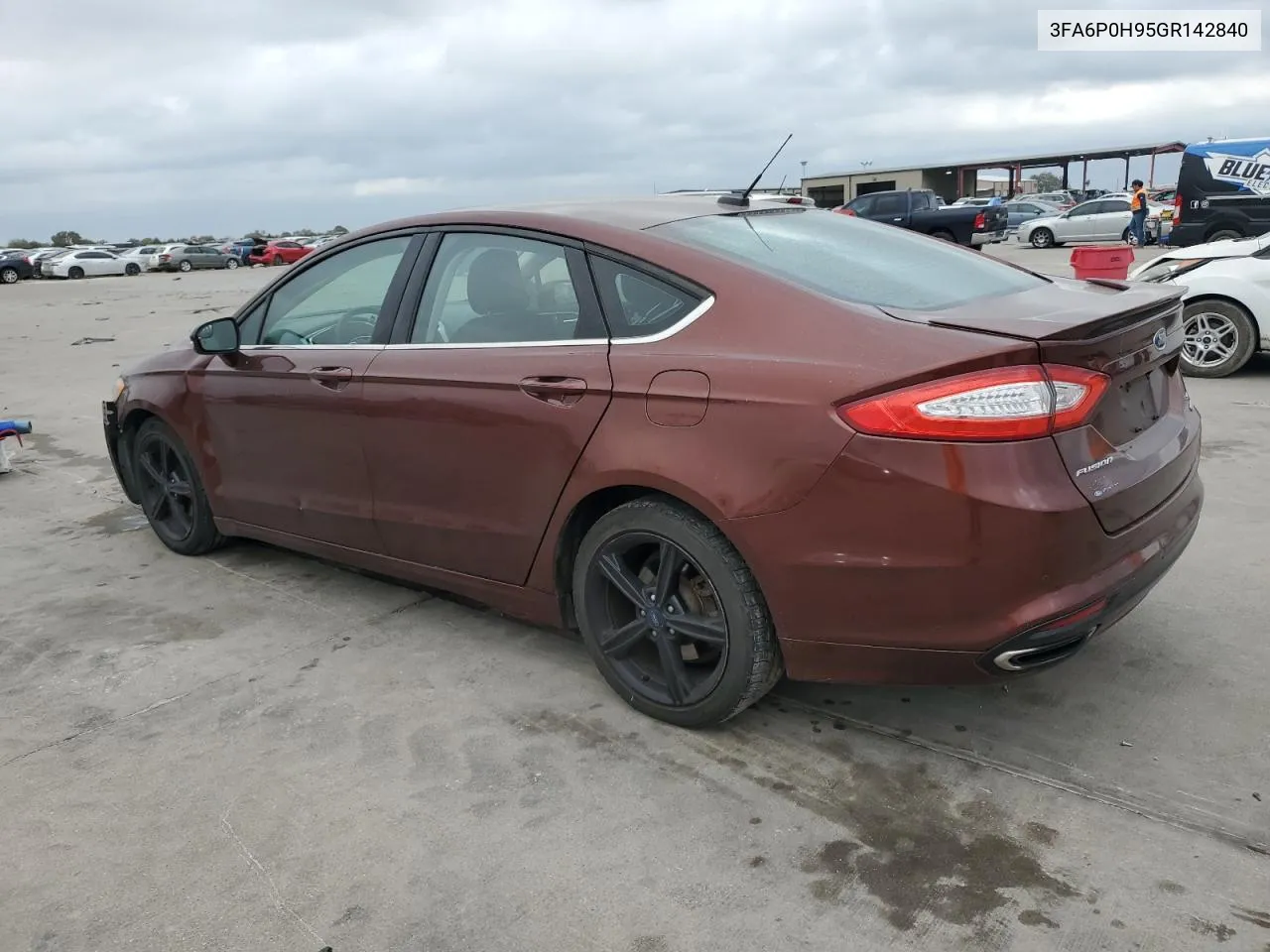 2016 Ford Fusion Se VIN: 3FA6P0H95GR142840 Lot: 77854234