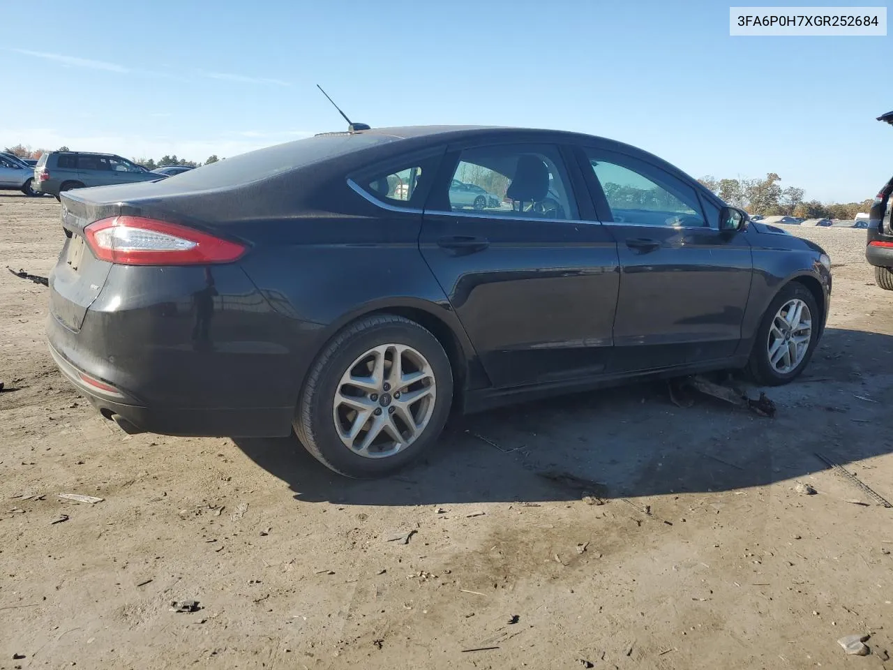 2016 Ford Fusion Se VIN: 3FA6P0H7XGR252684 Lot: 78124814