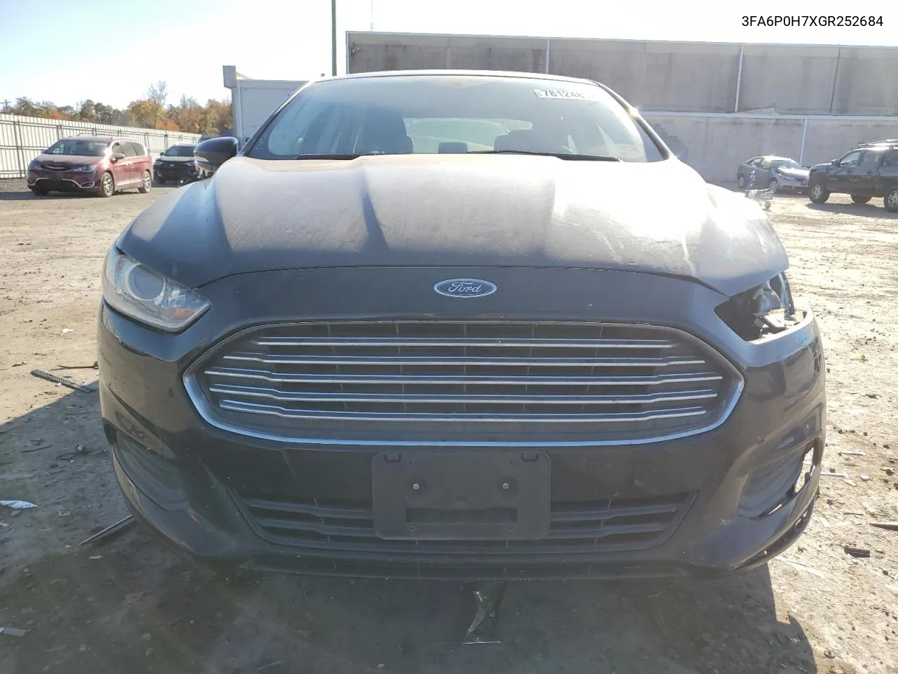 2016 Ford Fusion Se VIN: 3FA6P0H7XGR252684 Lot: 78124814