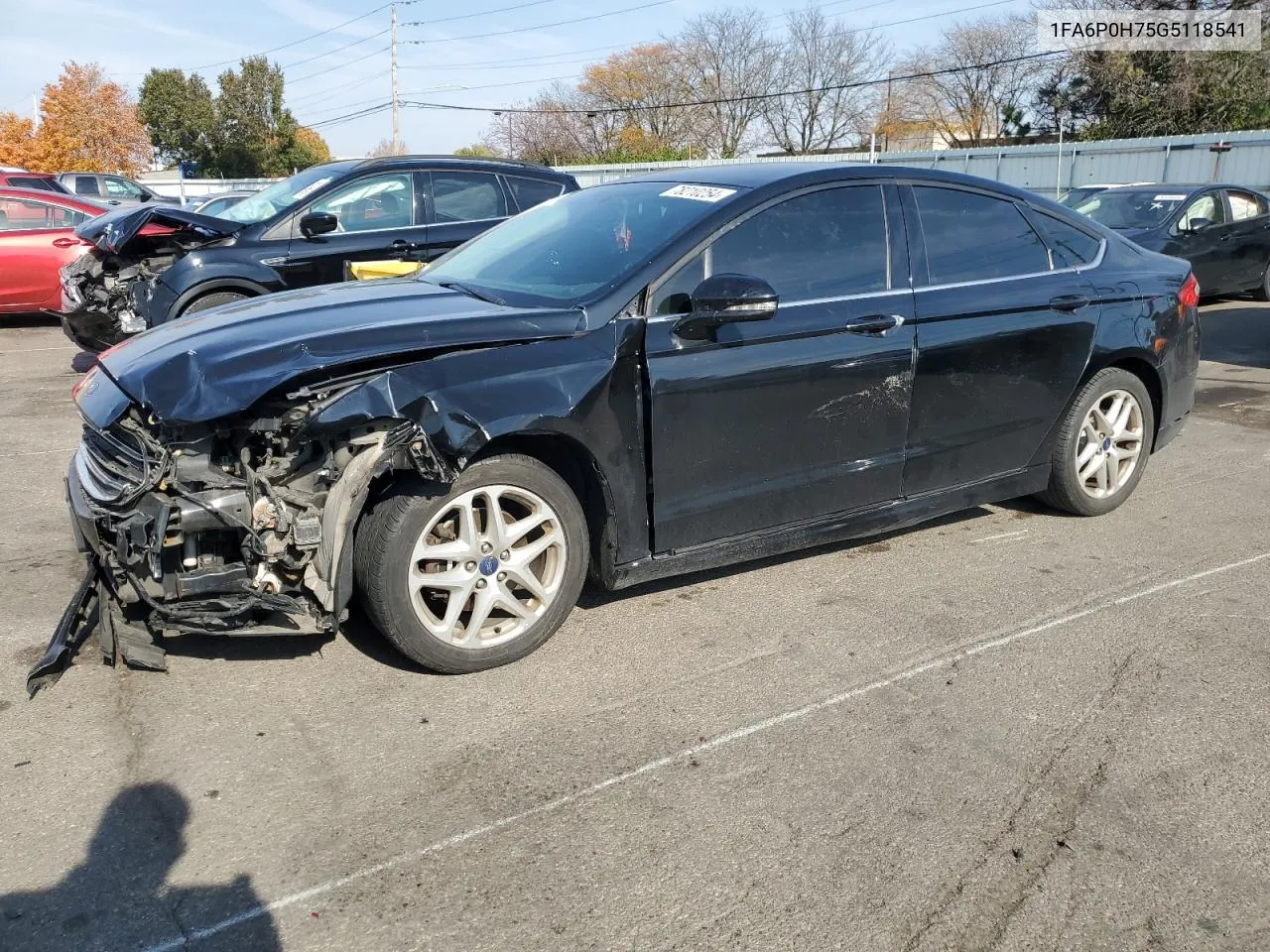 2016 Ford Fusion Se VIN: 1FA6P0H75G5118541 Lot: 78210254