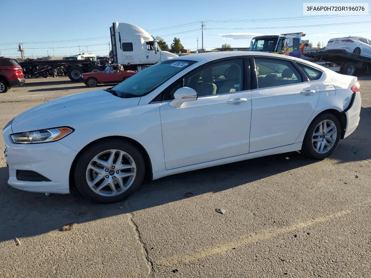 2016 Ford Fusion Se VIN: 3FA6P0H72GR196076 Lot: 78285274