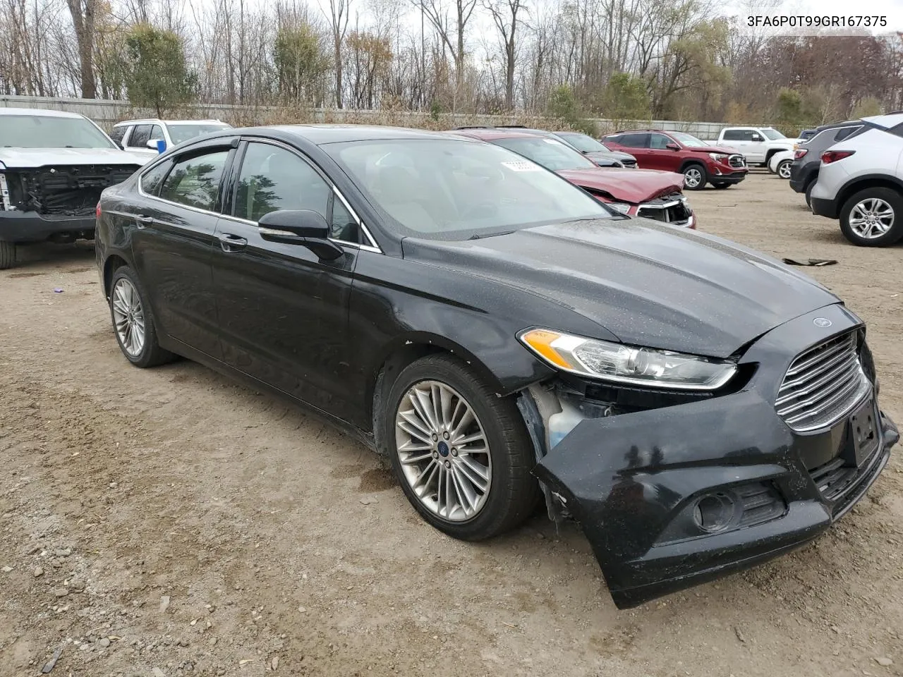 2016 Ford Fusion Se VIN: 3FA6P0T99GR167375 Lot: 78383374