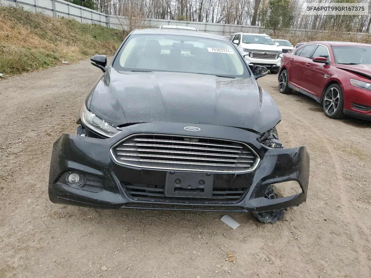 2016 Ford Fusion Se VIN: 3FA6P0T99GR167375 Lot: 78383374