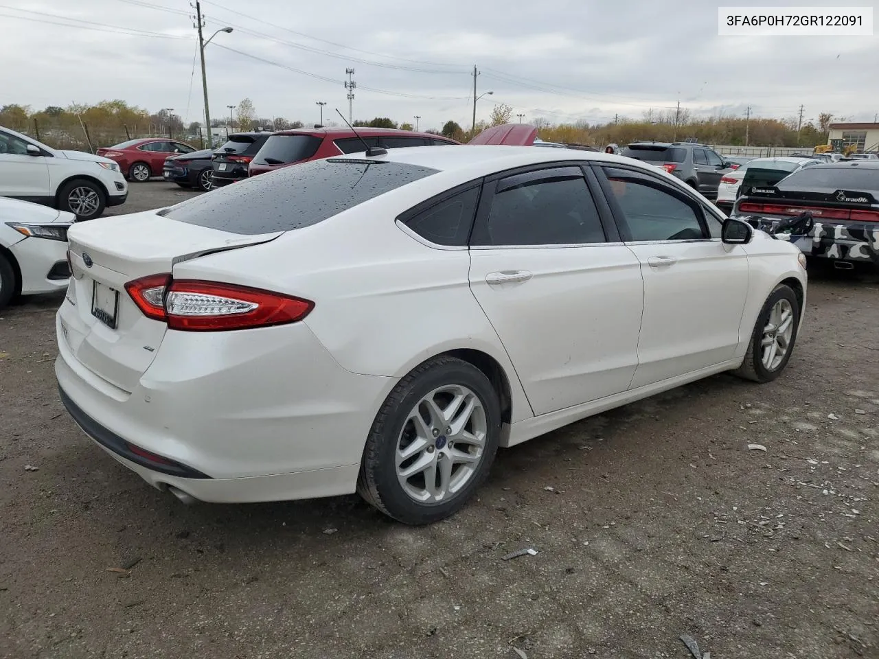 2016 Ford Fusion Se VIN: 3FA6P0H72GR122091 Lot: 78402694