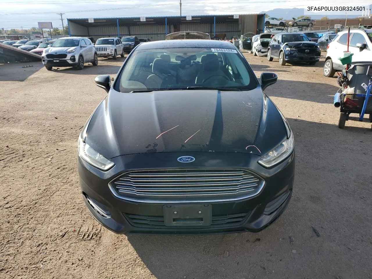 2016 Ford Fusion S Hybrid VIN: 3FA6P0UU3GR324501 Lot: 78483124