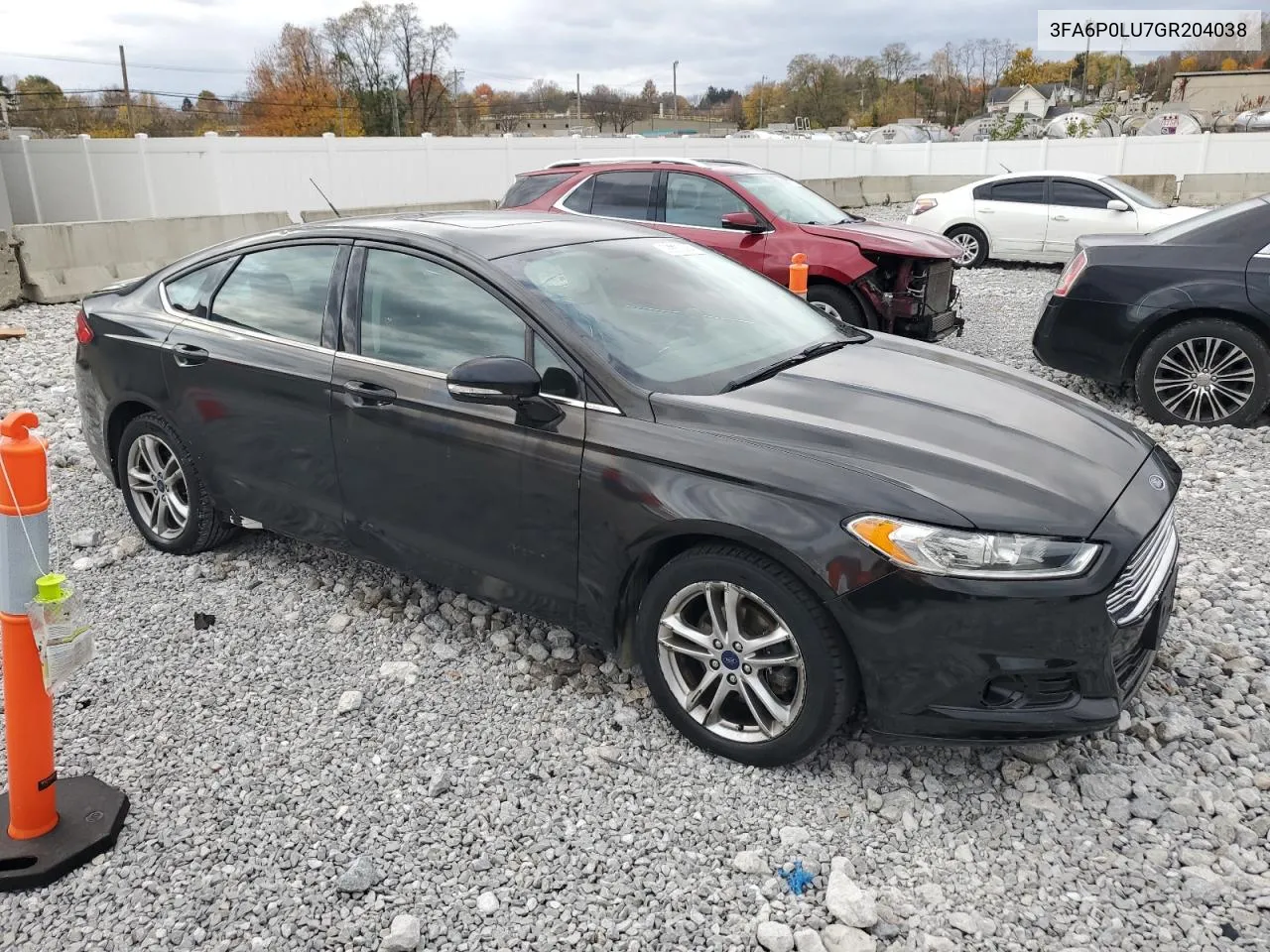 2016 Ford Fusion Se Hybrid VIN: 3FA6P0LU7GR204038 Lot: 78830014