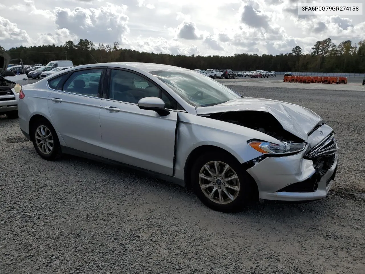 2016 Ford Fusion S VIN: 3FA6P0G79GR274158 Lot: 78846794