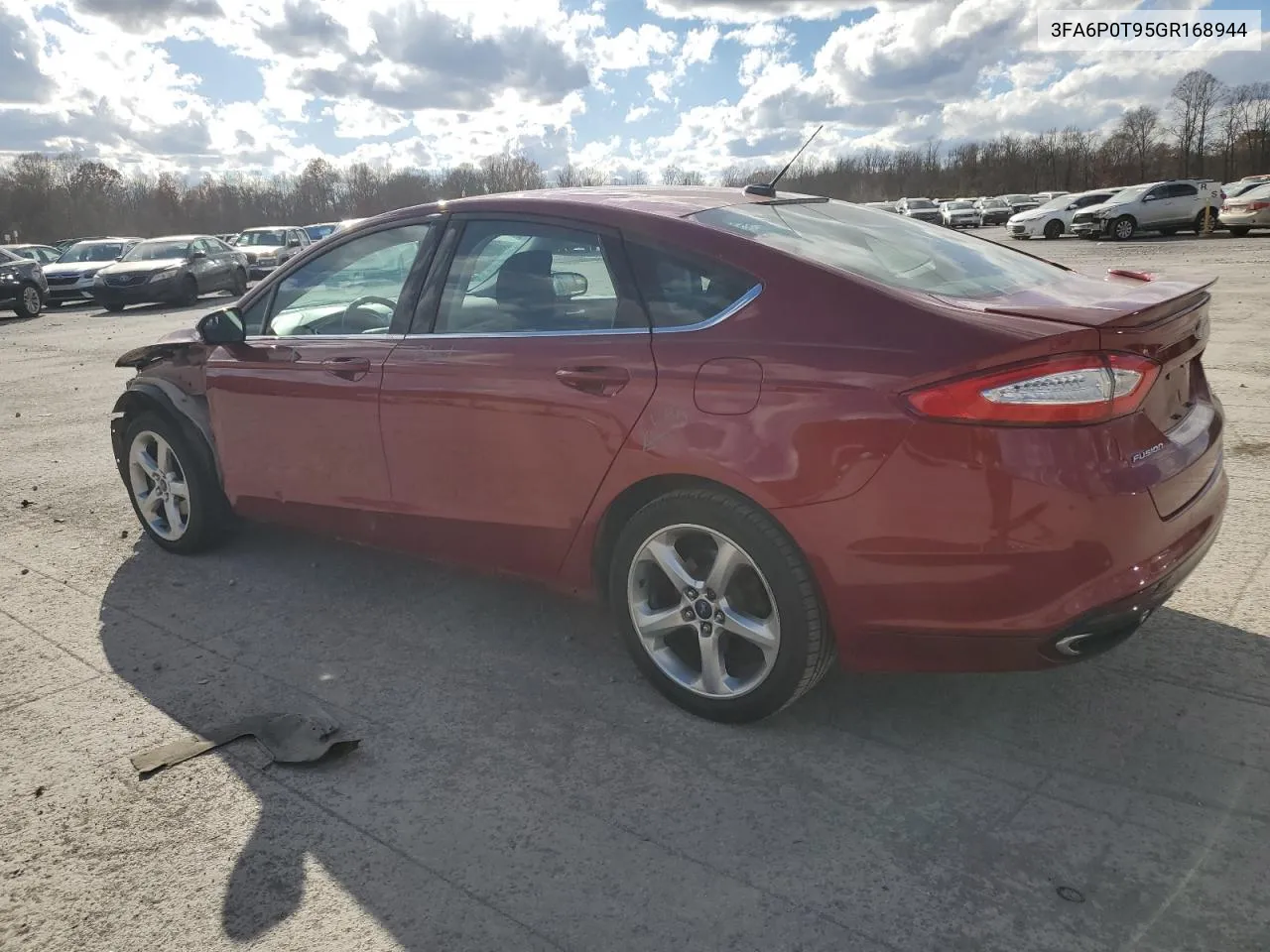 2016 Ford Fusion Se VIN: 3FA6P0T95GR168944 Lot: 78857994