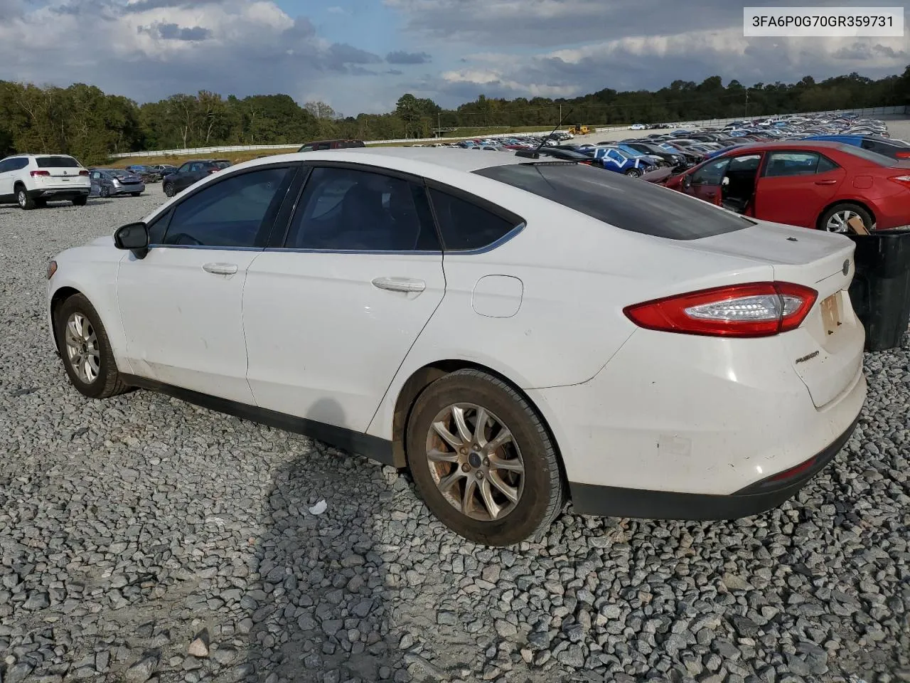 2016 Ford Fusion S VIN: 3FA6P0G70GR359731 Lot: 79094064