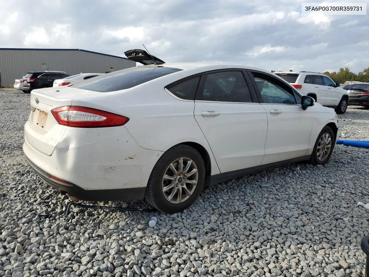 2016 Ford Fusion S VIN: 3FA6P0G70GR359731 Lot: 79094064