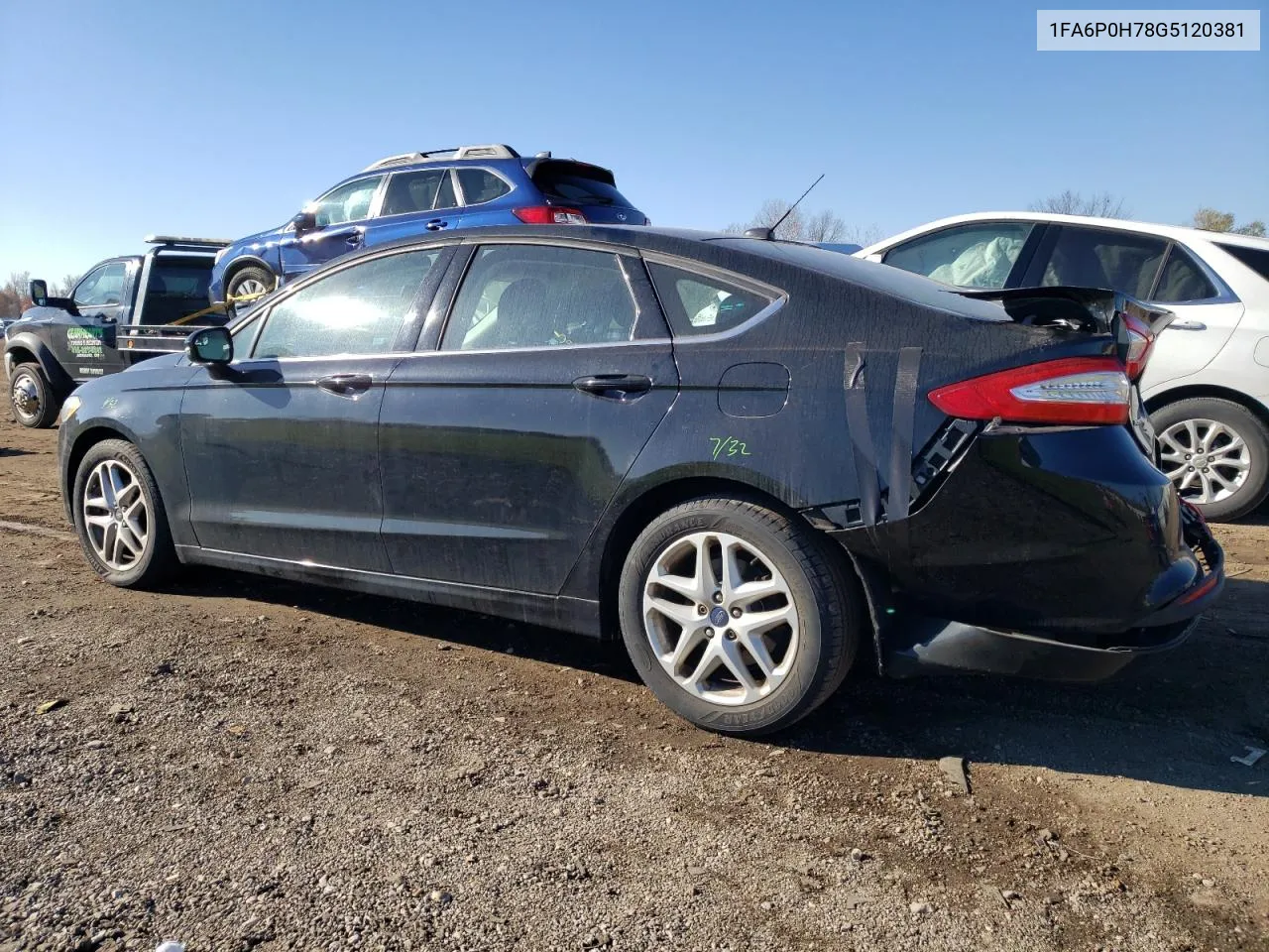 2016 Ford Fusion Se VIN: 1FA6P0H78G5120381 Lot: 79198504