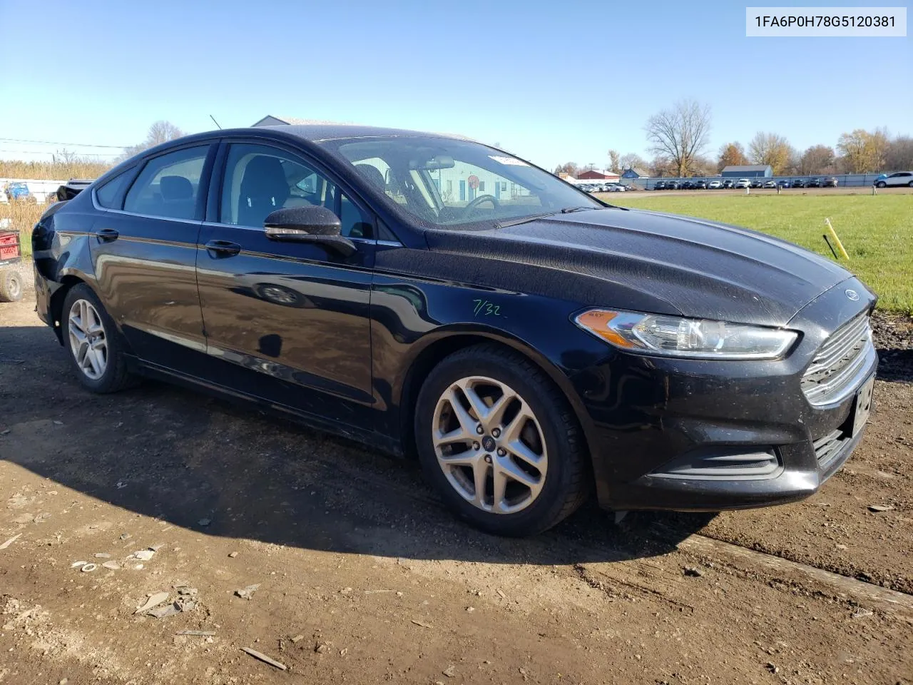 2016 Ford Fusion Se VIN: 1FA6P0H78G5120381 Lot: 79198504