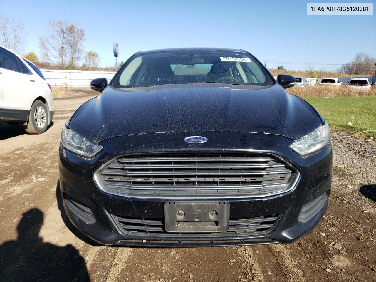 2016 Ford Fusion Se VIN: 1FA6P0H78G5120381 Lot: 79198504