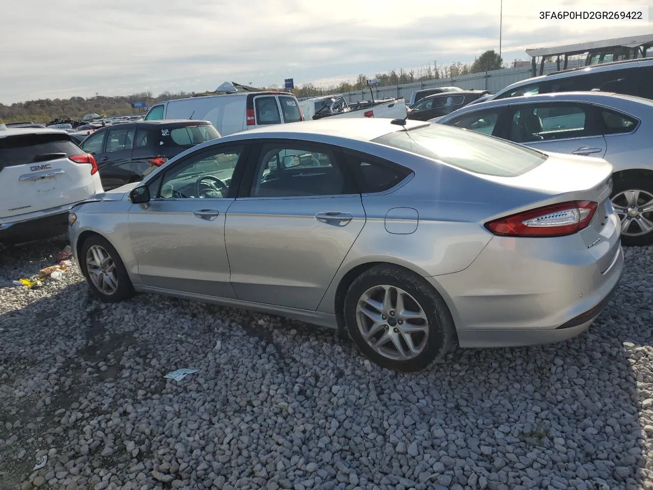 2016 Ford Fusion Se VIN: 3FA6P0HD2GR269422 Lot: 79206124