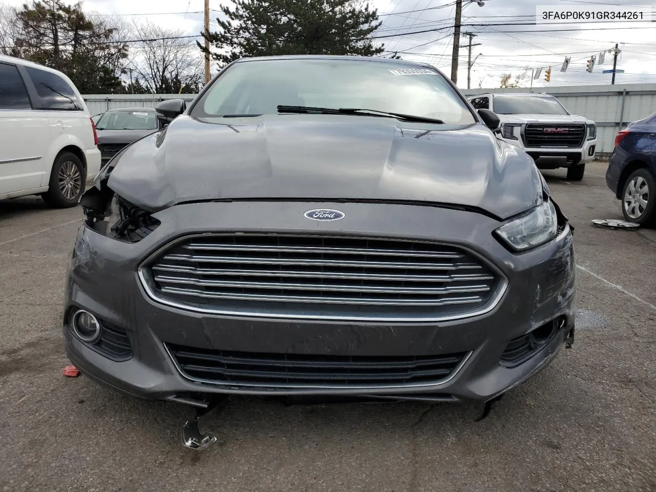 2016 Ford Fusion Titanium VIN: 3FA6P0K91GR344261 Lot: 79355534