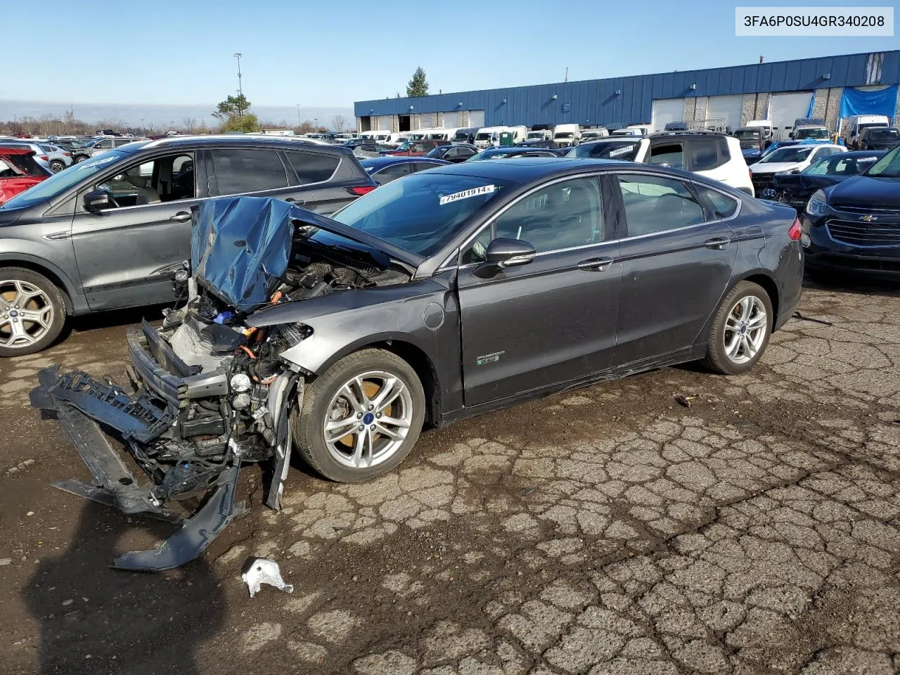 2016 Ford Fusion Titanium Phev VIN: 3FA6P0SU4GR340208 Lot: 79401914