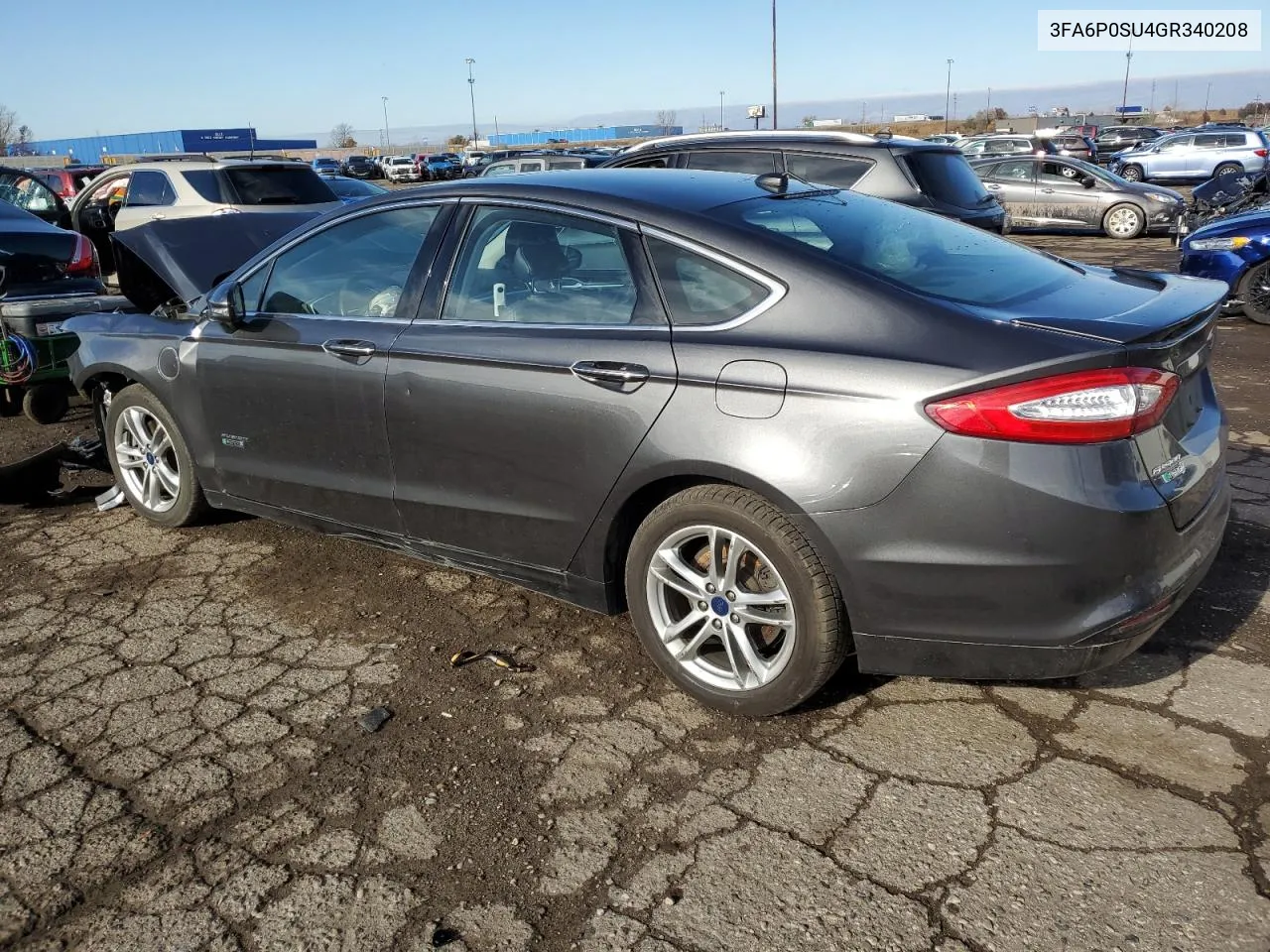 2016 Ford Fusion Titanium Phev VIN: 3FA6P0SU4GR340208 Lot: 79401914