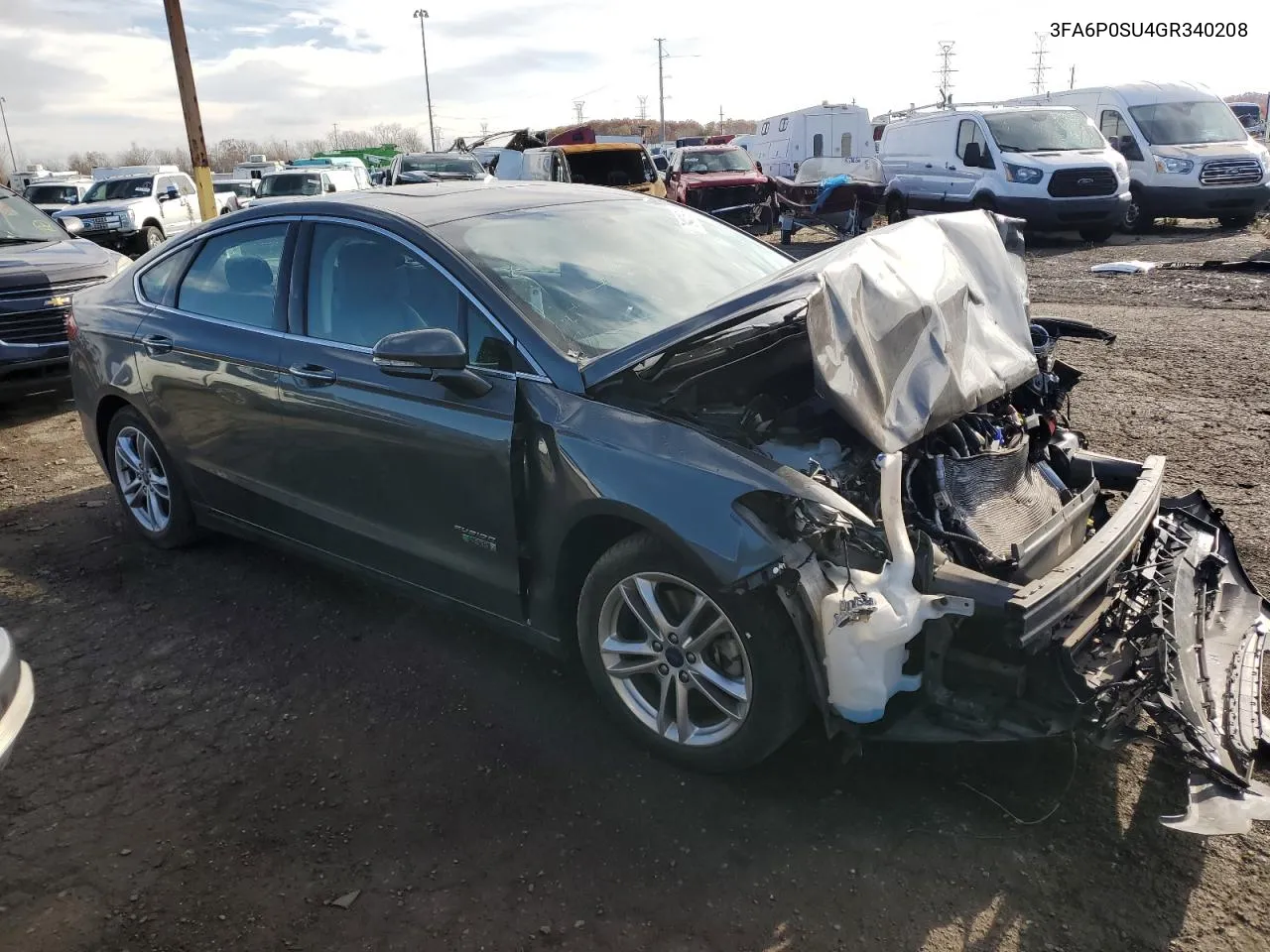 2016 Ford Fusion Titanium Phev VIN: 3FA6P0SU4GR340208 Lot: 79401914