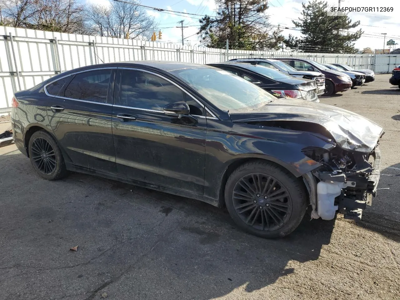 2016 Ford Fusion Se VIN: 3FA6P0HD7GR112369 Lot: 79419844