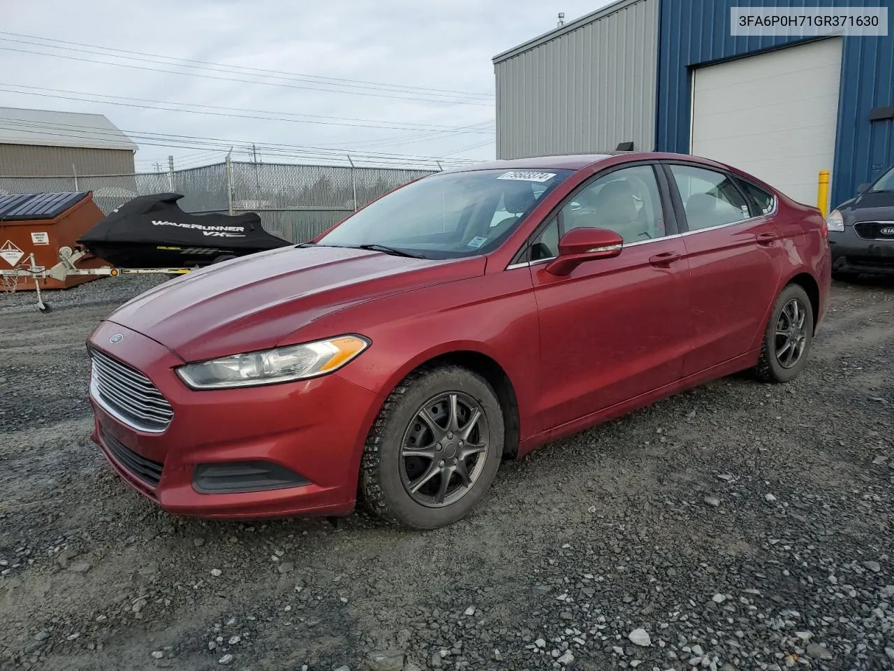 2016 Ford Fusion Se VIN: 3FA6P0H71GR371630 Lot: 79503374