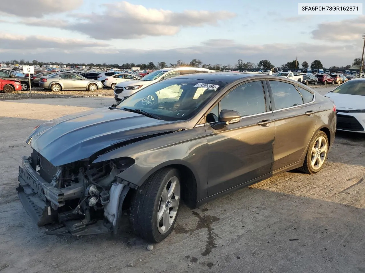 2016 Ford Fusion Se VIN: 3FA6P0H78GR162871 Lot: 79509994