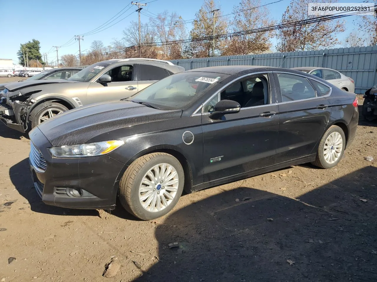 2016 Ford Fusion Se Phev VIN: 3FA6P0PU0GR252331 Lot: 79676554