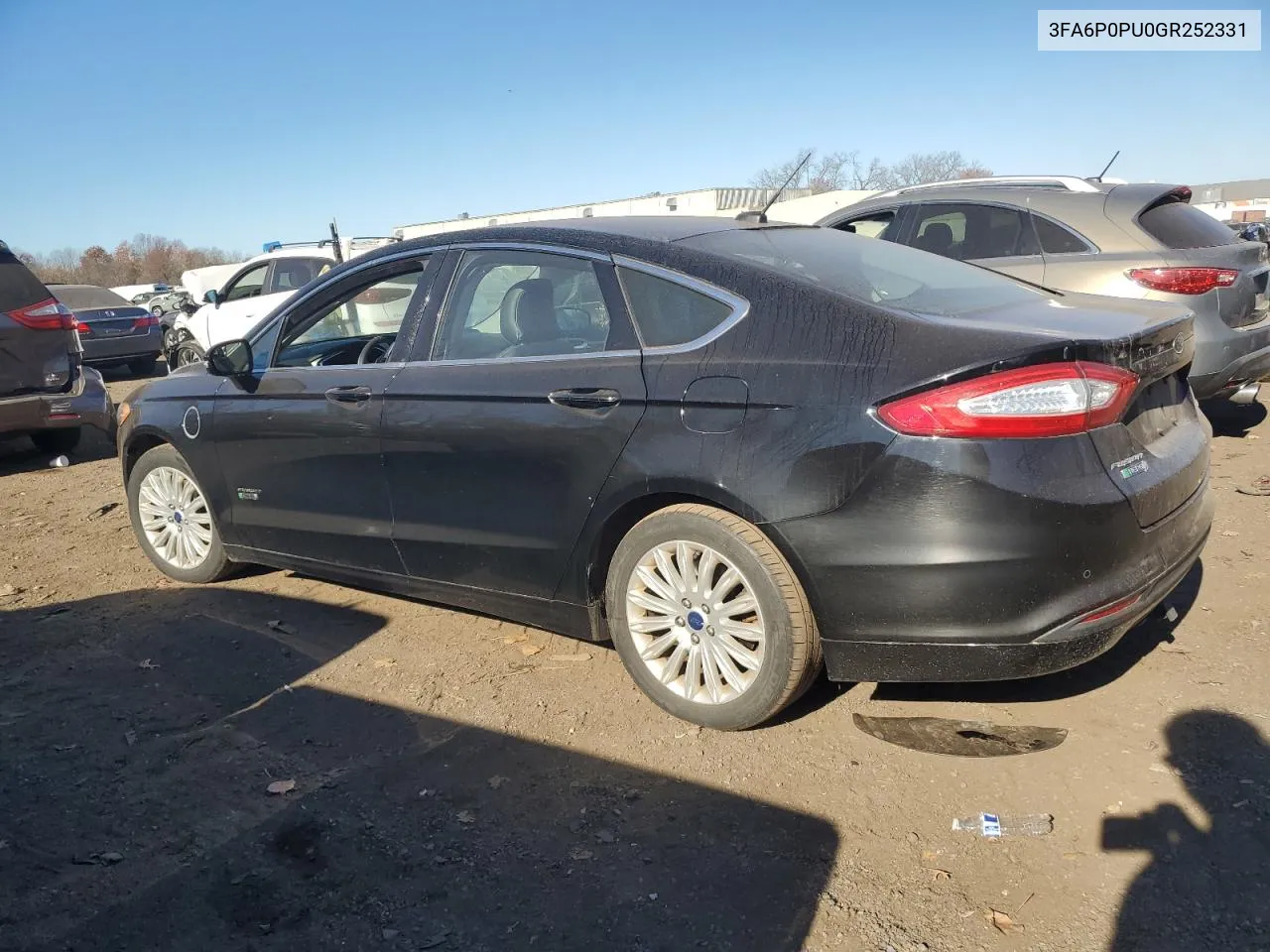 2016 Ford Fusion Se Phev VIN: 3FA6P0PU0GR252331 Lot: 79676554