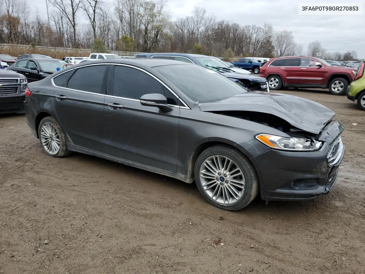 2016 Ford Fusion Se VIN: 3FA6P0T98GR270853 Lot: 79720054