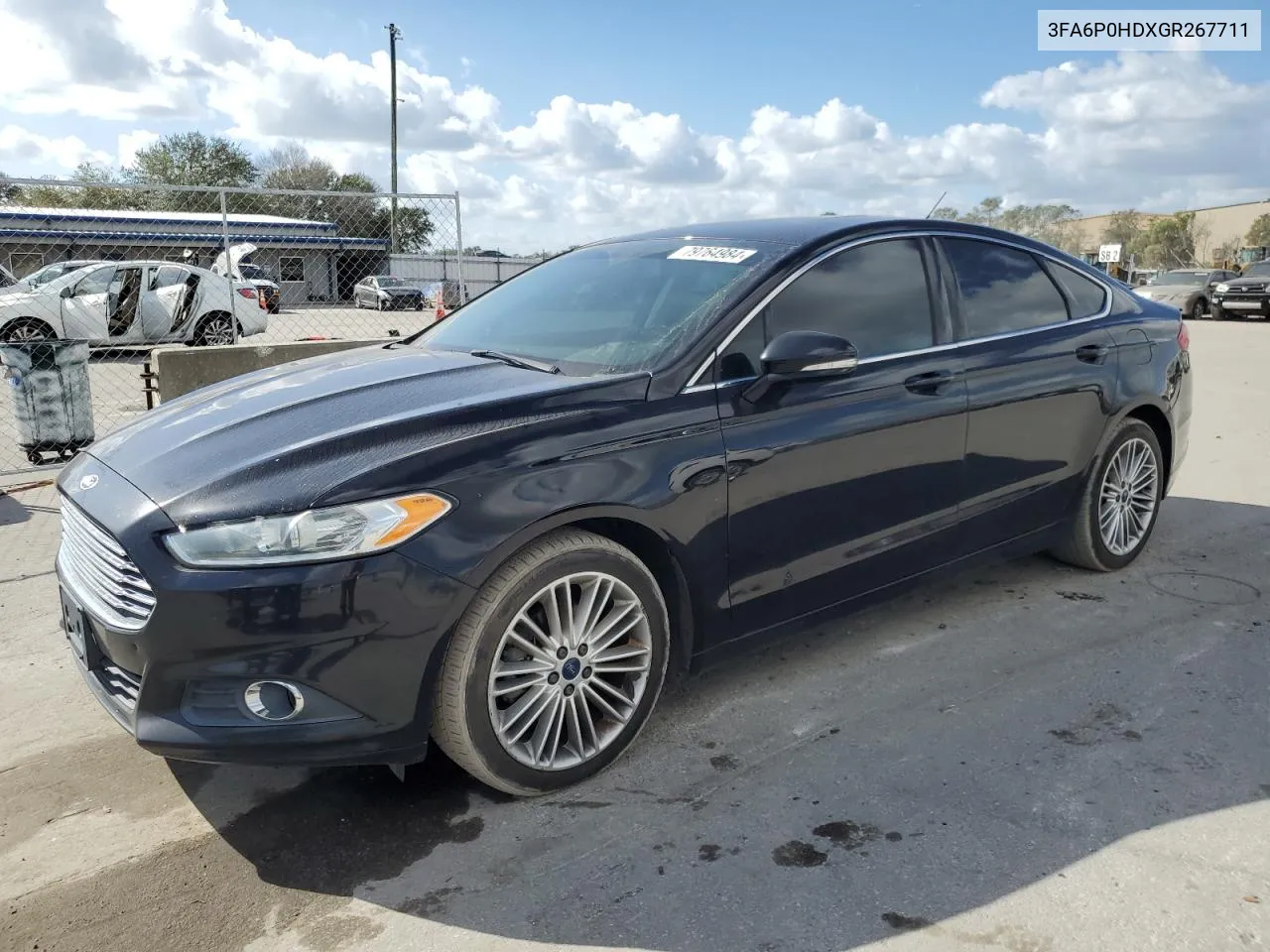 2016 Ford Fusion Se VIN: 3FA6P0HDXGR267711 Lot: 79764984