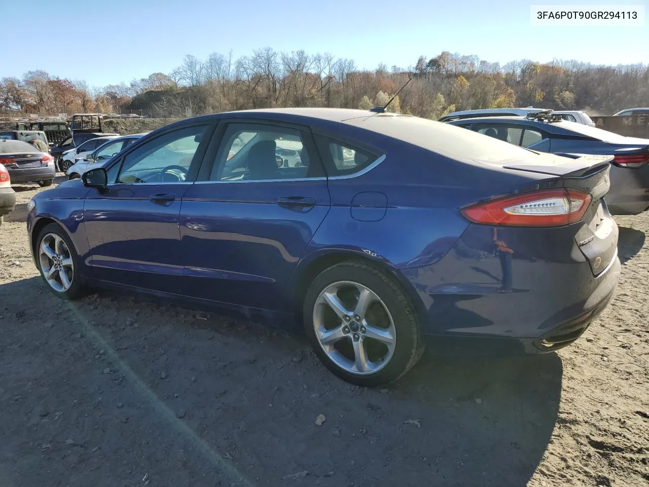 2016 Ford Fusion Se VIN: 3FA6P0T90GR294113 Lot: 79915474